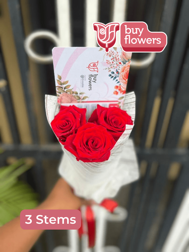 Red roses thumbnail view 3 - BuyFlowers