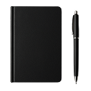 Custom Journal - Black - Fresh flower delivery | Order online from BuyFlowers