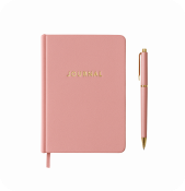 Custom Journal - Pink - Fresh flower delivery | Order online from BuyFlowers
