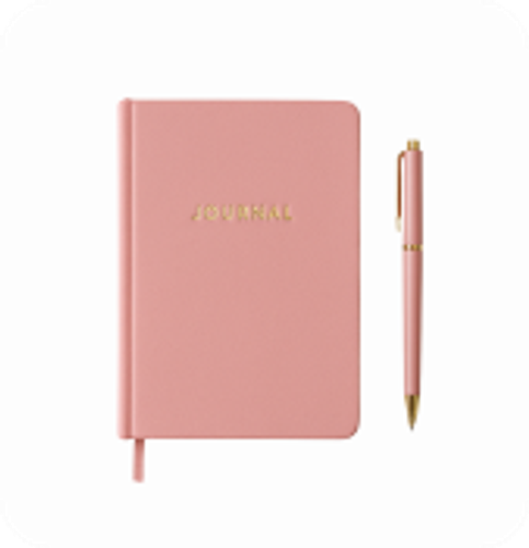 Custom Journal - Pink thumbnail view 1 - BuyFlowers
